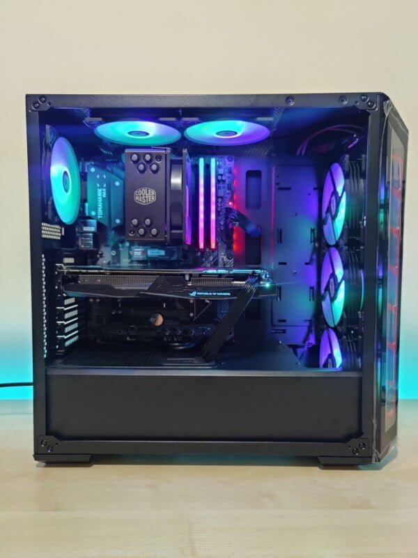 GAMING PC RYZEN 5 5600x 16GB DDR4 ROG STRIX GTX 1070 8GB GPU NVME SSD RGB WIFI Keyboard and Mouse - Image 8