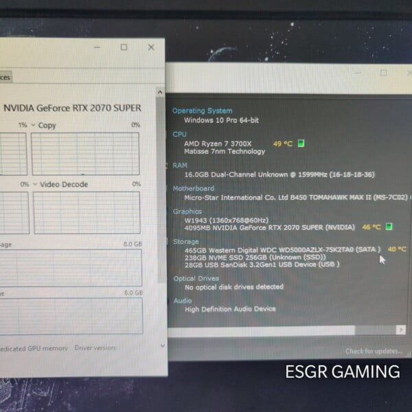 GAMING PC RYZEN 7 3700X 16GB DDR4 RTX2070 SUPER 8 GB GPU NVME SSD WIFI RGB - Image 4