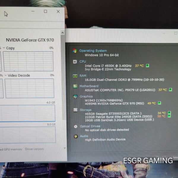 GAMING PC INTEL i7 16GB RAM GTX970 4GB GPU SSD WIFI RGB KEYBOARD MOUSE - Image 9