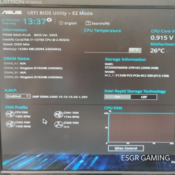 GAMING PC RTX3070 INTEL I7 10700 16GB DDR4 NVME SSD WIFI RGB - Image 5