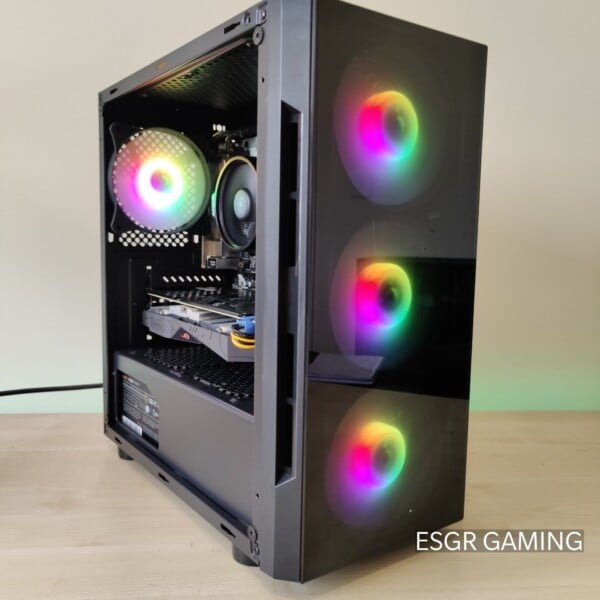 GAMING PC RYZEN 5 3600x 16GB DDR4 GTX1050ti 4GB GPU  SSD WIFI RGB