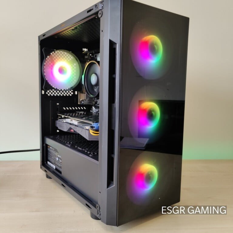 GAMING PC RYZEN 5 3600x 16GB DDR4 GTX1050ti 4GB GPU  SSD WIFI RGB
