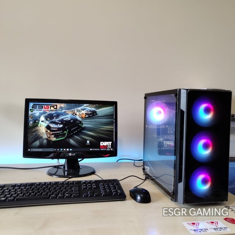 GAMING PC INTEL I5 8GB RAM GTX950 SSD WIFI RGB MONITOR KEYBOARD MOUSE