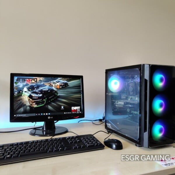 GAMING PC INTEL I5 8GB RAM GTX950 SSD WIFI RGB MONITOR KEYBOARD MOUSE - Image 2
