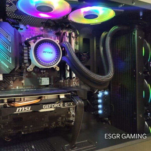 Gaming PC Intel i5 9600KF 16GB DDR4 GTX1660 SUPER 6GB GPU NVME RGB AIO COOLER - Image 6