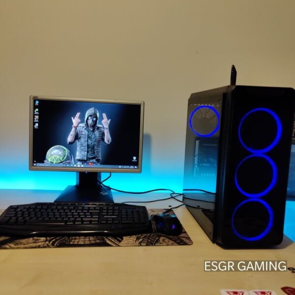 Full Set Gaming PC Ryzen 5 3600 16GB DDR4 GTX1070 8GB NVME WIFI MONITOR KEYBOARD MOUSE - Image 9