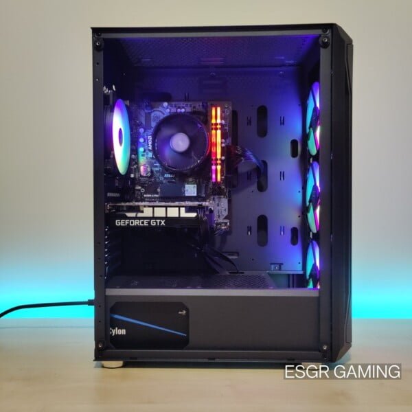 Gaming PC RYZEN 5 3600x 16GB DDR4 GTX1650 4GB GPU NVME SSD WIFI RGB - Image 2