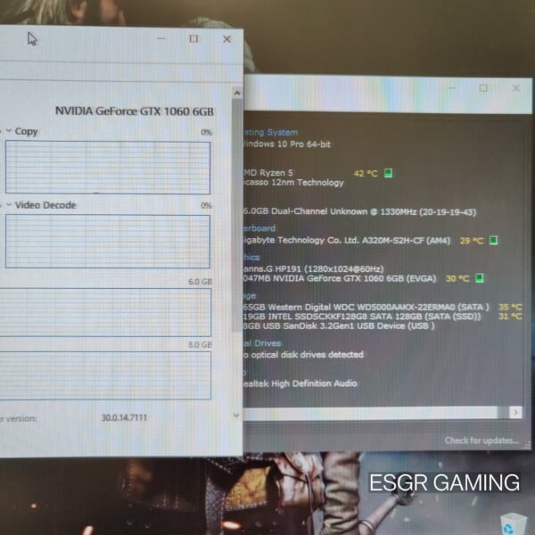 GAMING PC RYZEN 5 3400G 16GB DDR4 GTX1060 6GB GPU SSD WIFI RGB - Image 6
