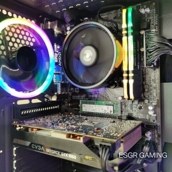 GAMING PC RYZEN 5 3400G 16GB DDR4 GTX1060 6GB GPU SSD WIFI RGB - Image 8