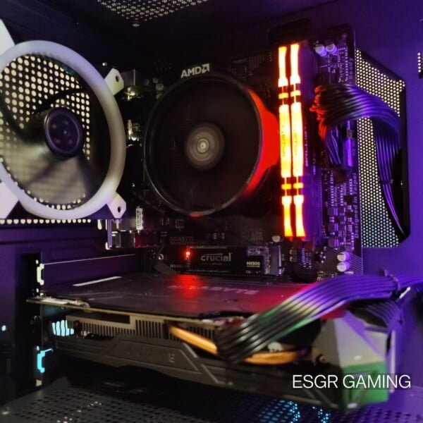 GAMING PC RYZEN 5 16GB DDR4 GTX1060 6GB NVME SSD RGB WIFI - Image 8