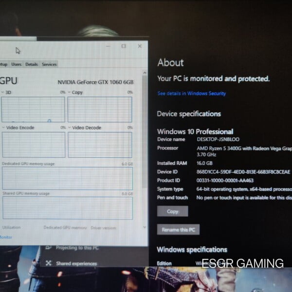 GAMING PC RYZEN 5 16GB DDR4 GTX1060 6GB NVME SSD RGB WIFI - Image 6
