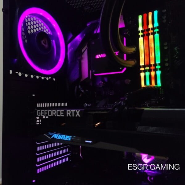 High Specs Gaming PC RYZEN 7 RTX3060TI 32GB DDR4 RGB WIFI AORUS ELITE - Image 3
