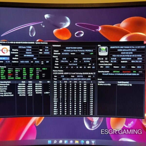 High Specs Gaming PC RYZEN 7 5700 RTX3060TI 16GB DDR4 RGB WIFI 1TB NVME - Image 9