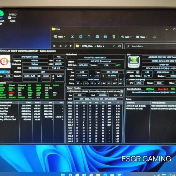 GAMING PC RYZEN 5 3500X 16GB DDR4 ASUS GTX1050TI ROG STIX MVME RGB - Image 3