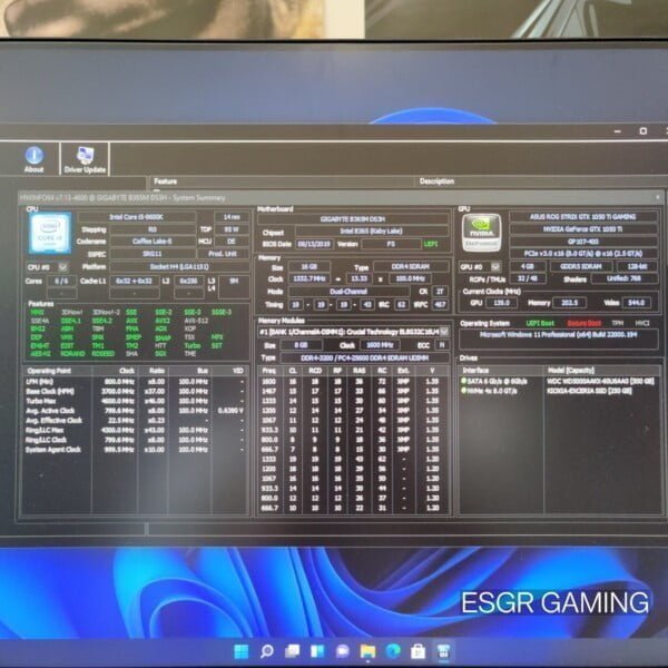 GAMING PC INTEL I5 9600K 16GB DDR4 GTX1050TI NVME RGB WIFI - Image 3