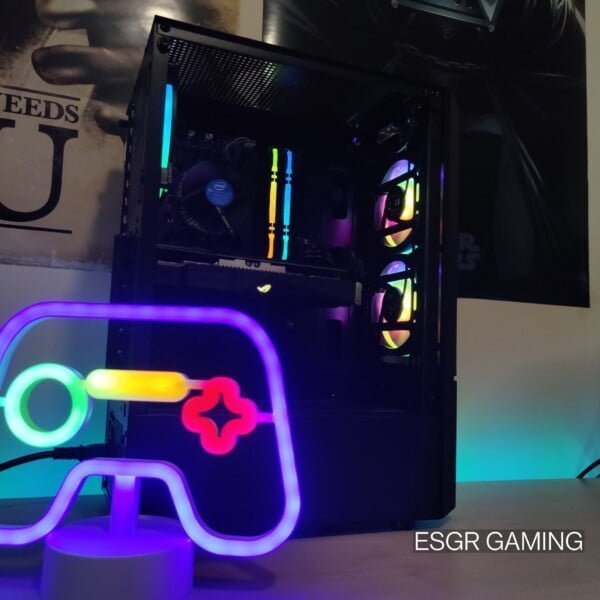GAMING PC INTEL I5 9600K 16GB DDR4 GTX1050TI NVME RGB WIFI - Image 2
