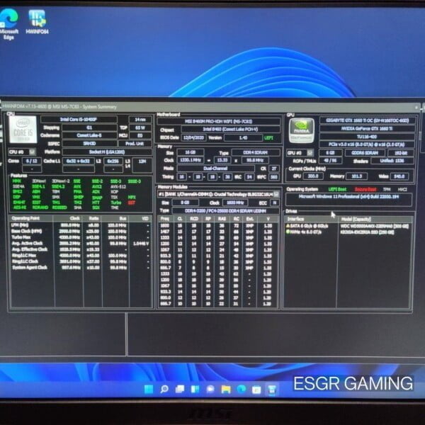GAMING PC INTEL I5 10400F 16GB DDR4 GTX1660TI 6GB GDDR6 NVME RGB WIFI - Image 6