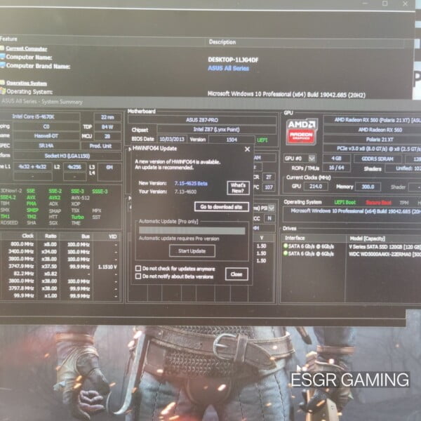 GAMING PC INTEL I5 8GB RAM RX560 4GB ROG STRIX SSD WIFI RGB - Image 7