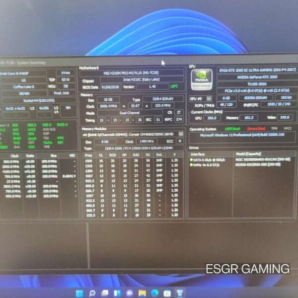 GAMING PC INTEL I5 9400F 16GB DDR4 RTX2060 6GB GPU NVME SSD WIFI - Image 4