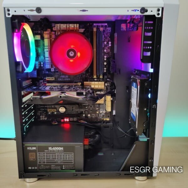 GAMING PC INTEL I5 8GB RAM RX560 4GB ROG STRIX SSD WIFI RGB - Image 6