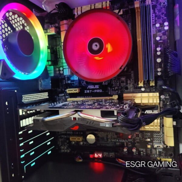 GAMING PC INTEL I5 8GB RAM RX560 4GB ROG STRIX SSD WIFI RGB - Image 4