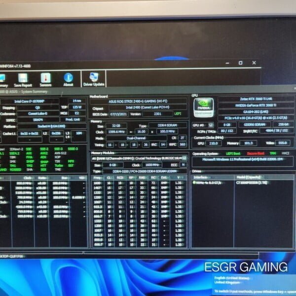 High Specs GAMING PC Intel i7 10700KF 32GB DDR4 RTX3060TI 1TB NVME RGB CORSAIR - Image 8