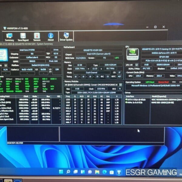 Gaming PC Intel i7 9700 16GB DDR4 GTX1070TI 8GB GPU NVME RGB WIFI - Image 2