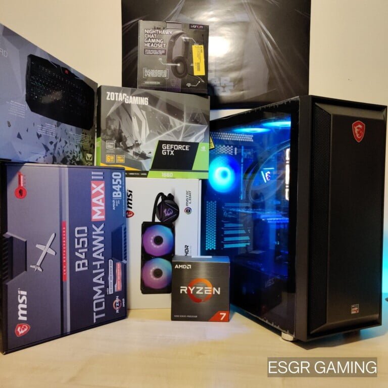 Gaming PC RYZEN 7 5800x 16GB DDR4 GTX1660 NVME RGB