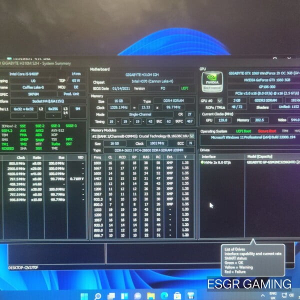 Gaming PC Intel i5 16GB DDR4 GTX1060 NVME RGB - Image 6