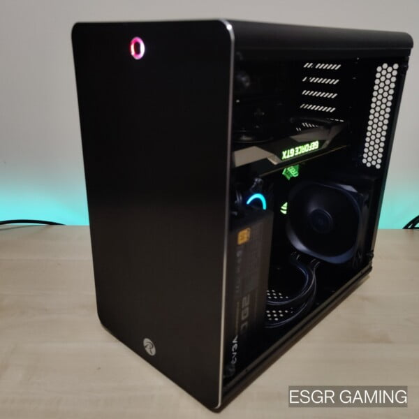 GAMING PC RYZEN 5 3600X 16GB  GTX1080 X570 ROG STRIX NVME UPSIDE DOWN CASE