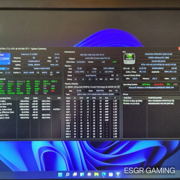 High Specs Intel Core i7 11700k 32GB DDR4 ROG STRIX 3060 12GB GPU NVME WIFI Rgb - Image 8