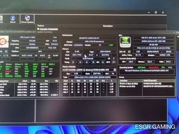 Gaming PC RYZEN 5 3600 16GB DDR4 GTX1060 GPU NVME RGB WIFI - Image 7