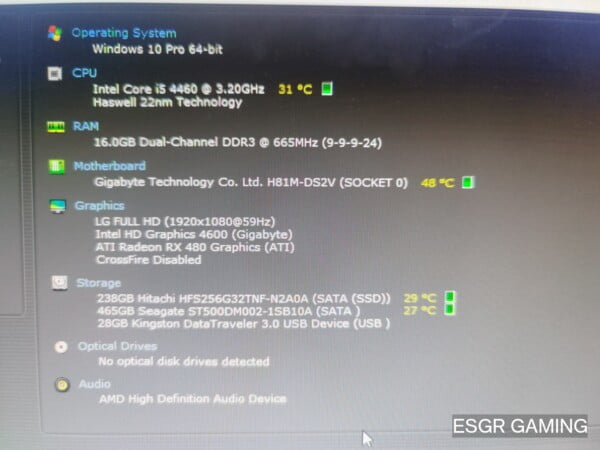 Intel i5 16GB RAM RX480 8GB RGB - Image 9