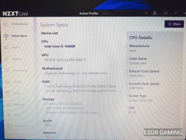 Intel i5 10th Gen RTX3060TI 16GB DDR4 - Image 9