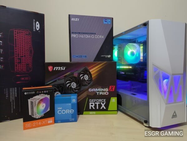 RTX3070 Intel i5 12th Gen 16GB DDR4 White