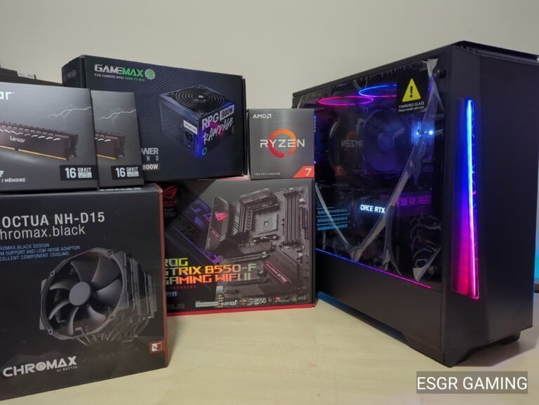 RTX3080 RYZEN 7 5800x3d 32GB RAM 1TB NVME ROG STRIX B550 PHANTEKS CASE
