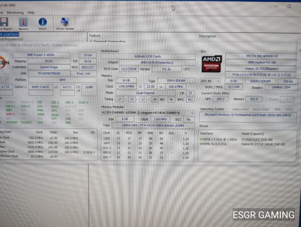 Ryzen 5 16GB DDR4 RX580 8GB - Image 9