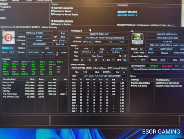 Ryzen 5 3600x 16GB DDR4 GTX1660 - Image 9