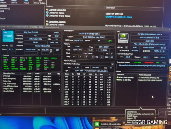 RTX3070 Intel i5 32GB RAM White - Image 4