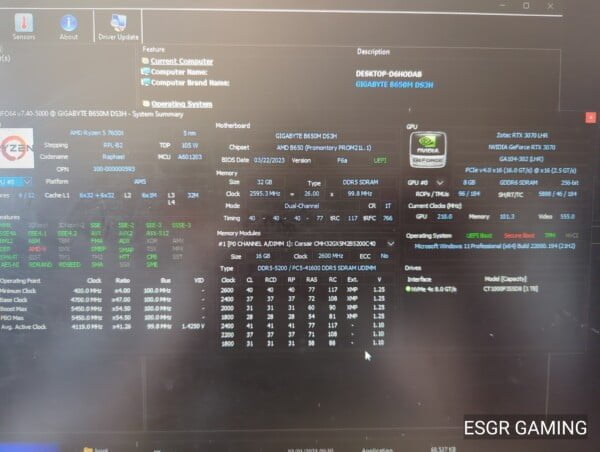 Ryzen 5 7600x 32GB DDR5 RTX3070 - Image 4