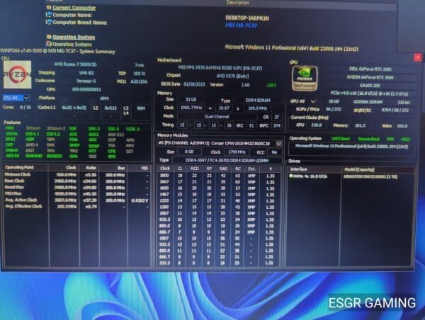 Ryzen 7 5800x3D 32GB RAM RTX3080 - Image 3