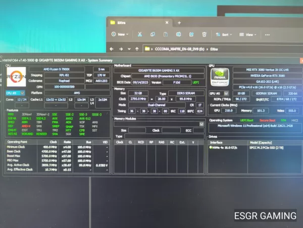 Ryzen 9 7900x 32GB DDR5 RTX3080 - Image 8