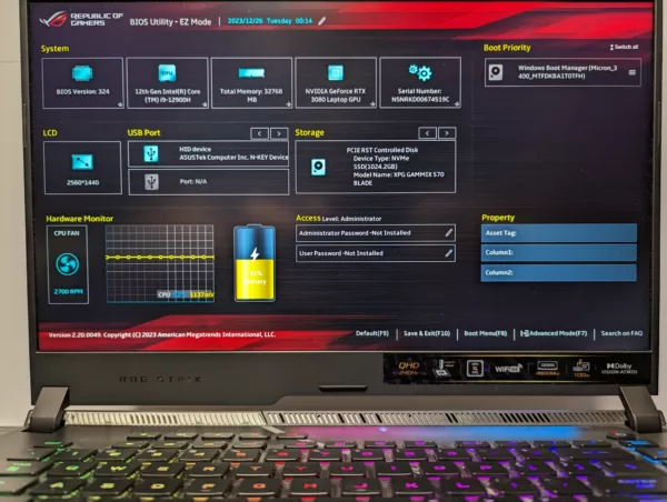 ROG STRIX SCAR 15 i9 12900H 32GB DDR5 RTX3080 2TB - Image 9